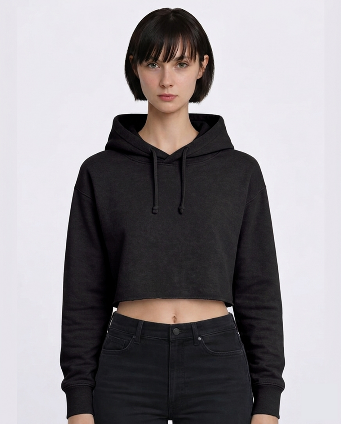 Crop Fleece Hoodie